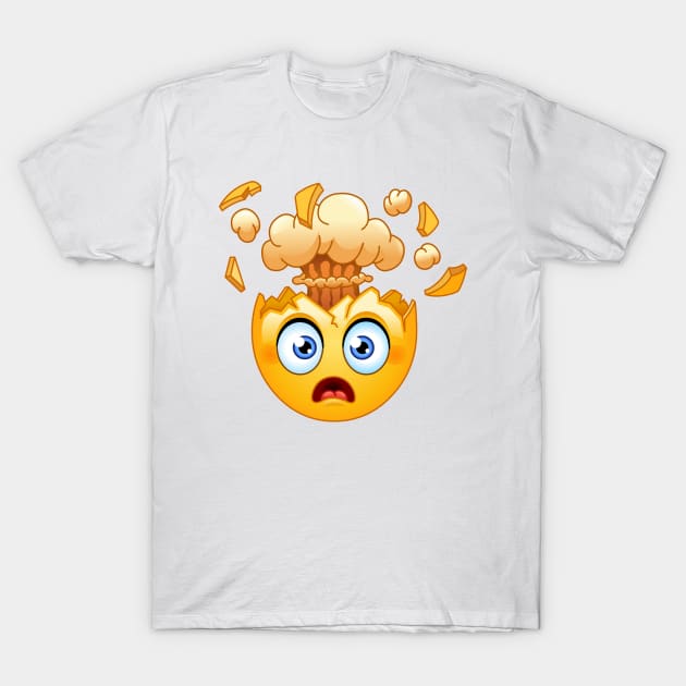 Exploding Head Emoticon T-Shirt by DigiToonsTreasures